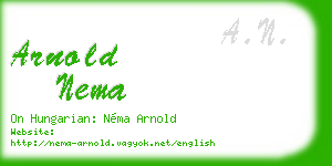 arnold nema business card